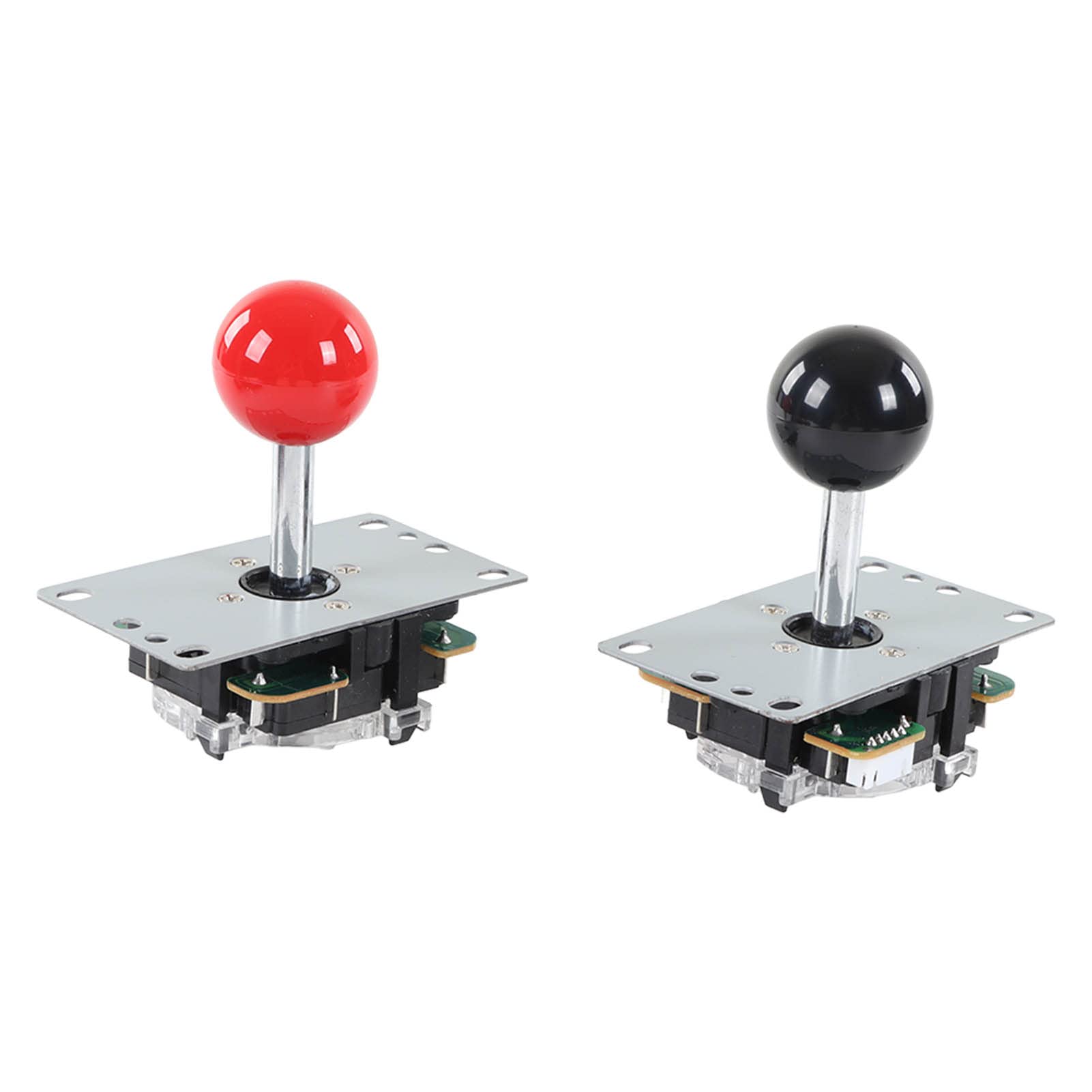Gucagle Kit giochi fai-da-te Completo Console di gioco LED a 2 giocatori Parti fai-da-te con circuito joystick USB Gamepad 30 pulsanti cassetta Rosso Nero per console domestica Gioco di
