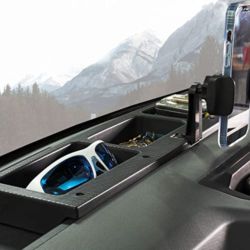 IAG I-Line Dash Organizer with Phone Holder for Ford Bronco 2021+ 2/4 Door (Does not fit B&O Sound System Found on LUX Package) - Thumbnail 2