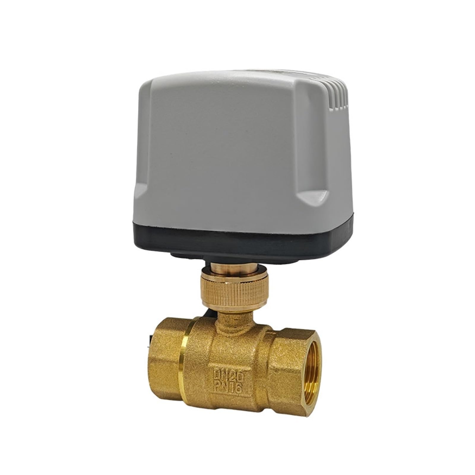 Vanne à bille en laiton avec moteur électrique et filetage femelle DN15