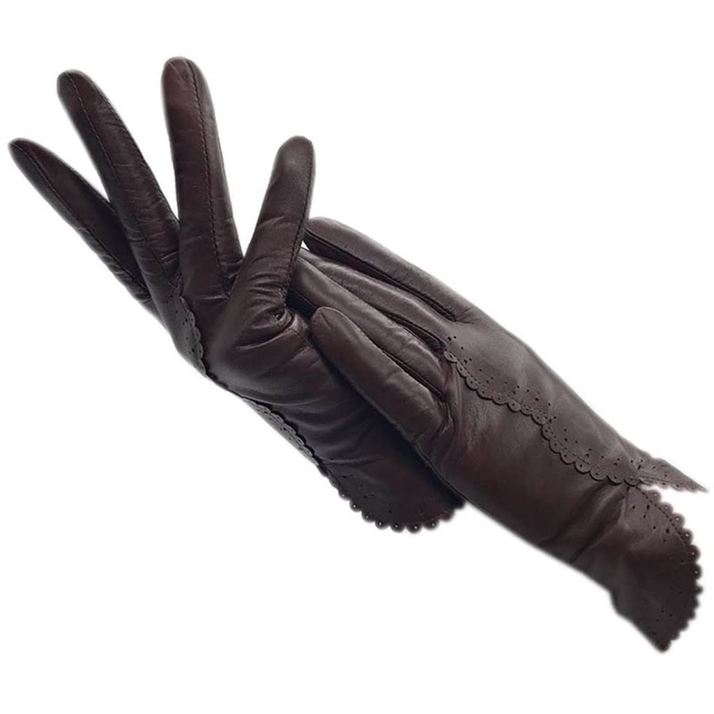 Guantes de Invierno para Mujer, de Cuero, cálidos, para Conducir en Motocicleta, protección contra el frío,
