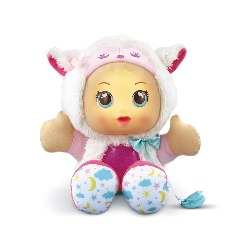 VTech - Little Love, Luna, Ma Poupée Étoiles Magiques, Poupon Câlin, Peluche Veilleuse avec Projection Étoilée, Cadeau Enfant de 18 Mois à 6 Ans - Contenu en Français