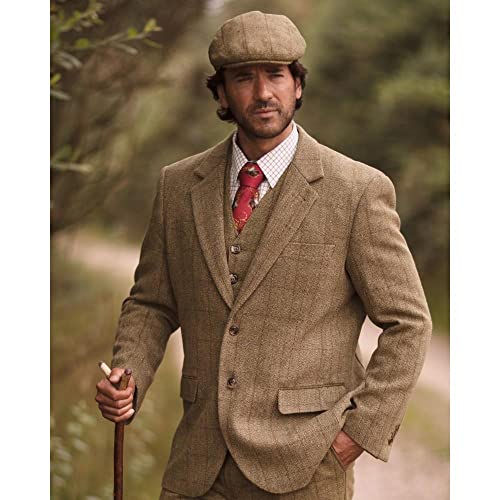 Walker and Hawkes Men’s Classic Derby Tweed Windsor Blazer – Elegant Country Jacket for Formal & Casual Occasions2