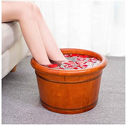 Balde para baño de pies de madera de roble 41x31x26 cm miniatura 4