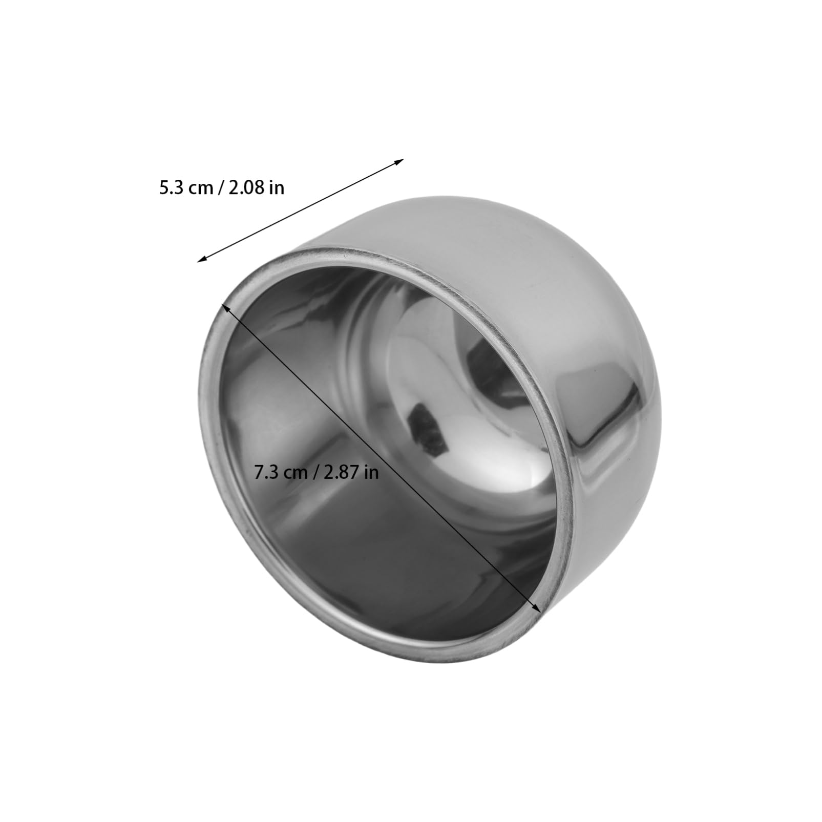 BCOATH Stainless Steel Shaving Soap Bowl Mug Double Layer Design for Travel Versatile Shaving Accessories for Soap Brushes and Facial Easy to Clean with Elegant Finish