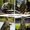Mture Camouflage Regen Poncho, 3-in-1-Multifunktional Regenmantel Wasserdichter Regenjacken, Wiederverwendbar Camouflage Regenjacken Regencape, Regencape mit Kapuze für Fahrrad, Wandern und Camping #1