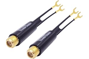 Fancasee UHF/VHF/FM Matching Transformer Adapter for Cable Wire Antenna TV