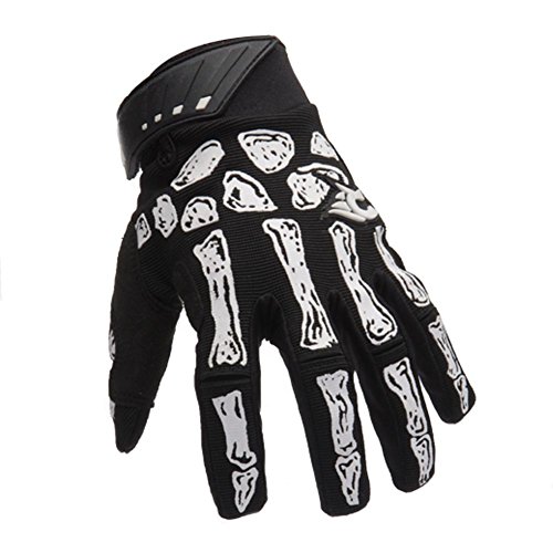 K-mover Full Finger Gloves Silica Shock-Absorbing Bike Gloves Skeleton Knight Gloves for All