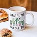 Fatbaby What the Fucculent Cactus Succulent Plant Gardening Gifts for Women, Funny Novelty Coffee Mug Gifts for Plant Lady Lover 11 OZ Tea Cup