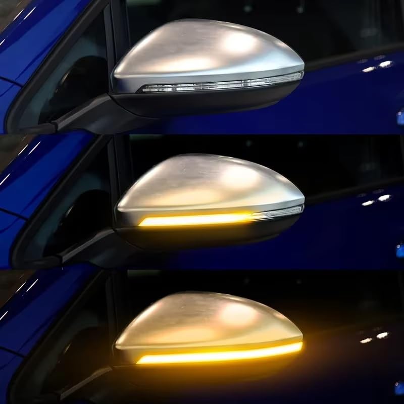 Intermitentes LED dinámicos para Golf 7 retrovisores intermitentes ahumados pack de 2 4