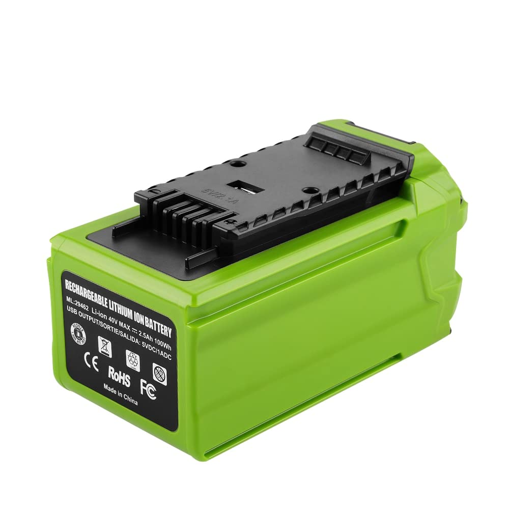 Seilylanka Lawn Mower Battery For Greenworks 6000Mah 40V Rechargeable Hand-Push 19-Inch Lawn Mower Mower Battery 40V 19-Inch Lawn Mower