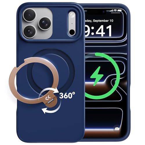 y2025VoE@\̋ɂ݁zCASEKOO iPhone 17 Pro p P[X 360x]X^h MagSafeΉ ČRMILKi 360°SϏՌ c ϏՌ MagSafeΉ ~ }bgdグ ϖh~ CX[d