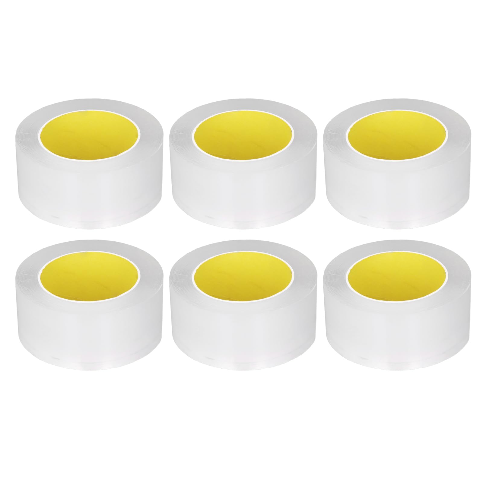 Dwustronna taśma klejąca 6 Rolls Ultra cienki 0,1 mm przezroczystą mocną lepką taśmę montażową do dekoracji ściennych Plakaty Plakaty samochody i rękodzieło materiał akrylowy 50