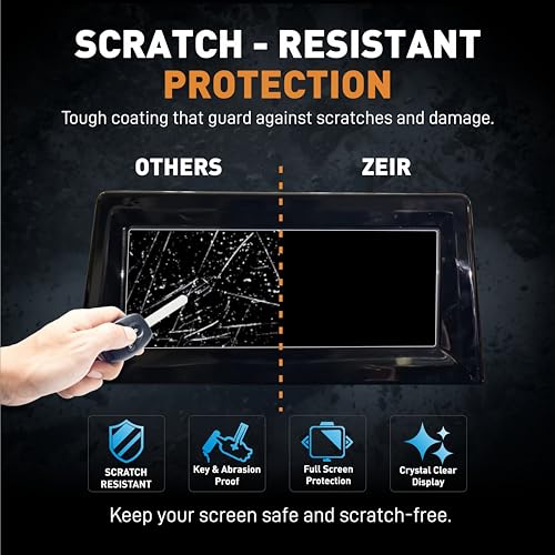 Image of ZEIR Screen Protector For MAHINDRA XUV 3XO REV-X M /M(O) - 10.25 INCH INFOTAINMENT Touchscreen | MahindraRevX Electric Car Display Guard | 9H Hardness, Anti-Scratch & Water Resistant | HD Clarity XUV3XO Car Dashboard Accessory 2025+ [Not Tempered Glass] (RevX Info)