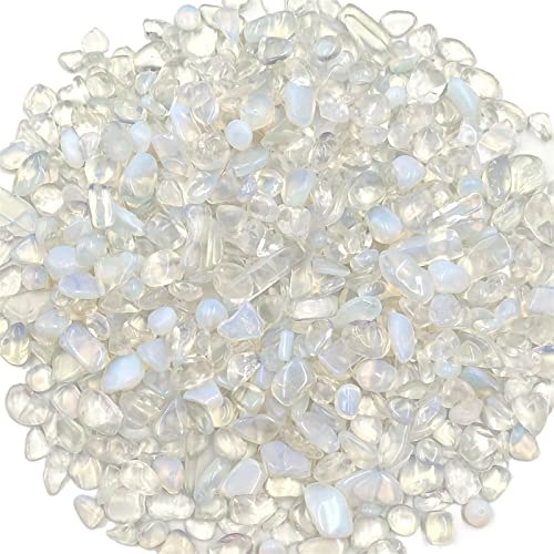Natural Crystal Rough 100g/Pack Opalite Quartz Crystal Tumbled Stone Chip Gravel Home Room Decoration DIY Aquarium Polished Bulk