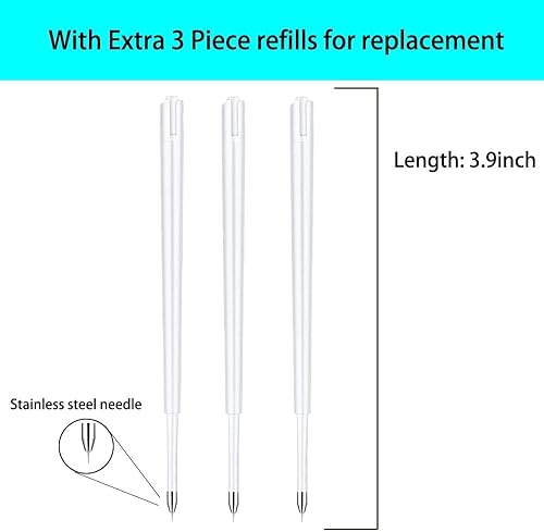 Miniatura 3 de Juego de herramientas de 6 piezas para vinilo, herramientas de deshierbe con 3 recambios adicionales para reemplazo, herramienta de liberación de