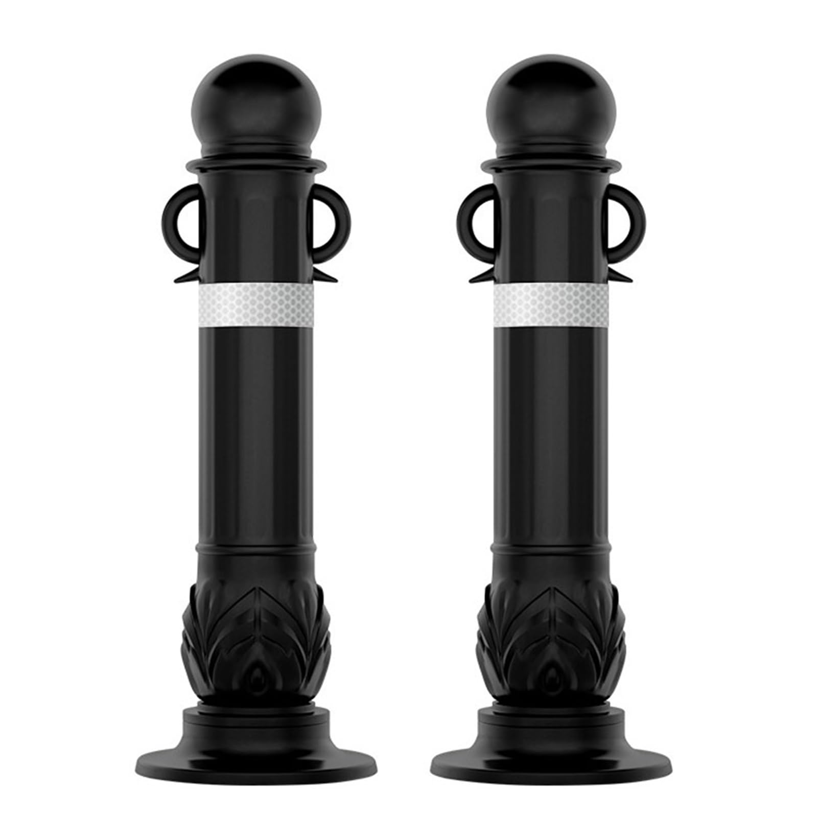 GTHTUHFD Parking Barrier, Plastic Night Reflective Safety Barrier Bollard Post, Road Traffic Sensitive Area Sign, 80Cm / 31.5In High X 80Cm X 80Cm X 80Cm,9Cm,12.8cm (5in) x 80cm (31.5in)
