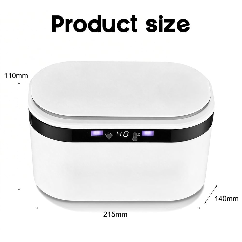 Feuchttuch Wärmer, Feuchttuchwärmer mit 3 Heizstufen und LED Nachtlicht, Baby Wischtuchwärmer für 120 Tücher, USB, Konstanttemperatur, Schnell Erwärmender Wipes Wärmer für Zuhause Unterwegs