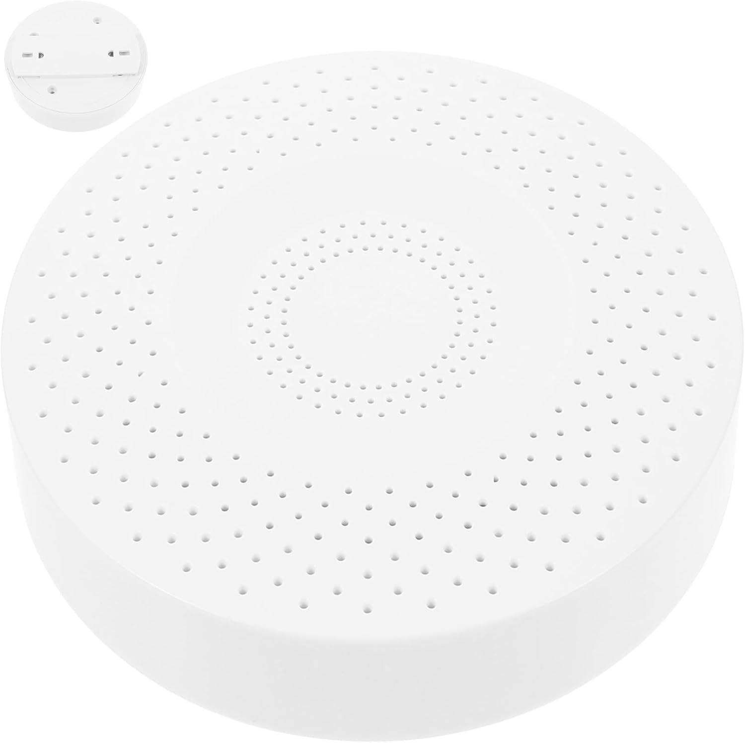 HEMOTON Discreet White Plastic Hidden Storage Container with Fire Detector Shell Design, Secure for Valuables and Bank Cards, Secret Hiding Place for Home or Office
