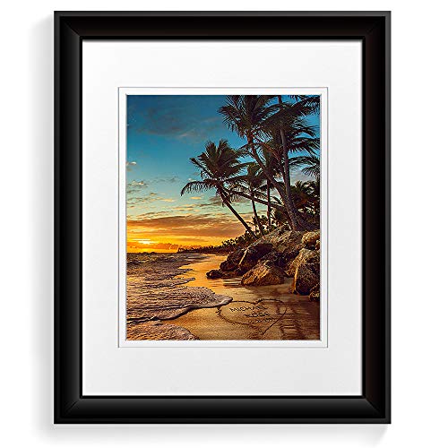 Sunset Beach Photo Prints Artwork with Couple's Names and Date on,Perfect...