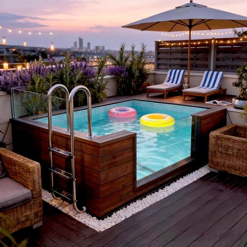 Container Swimming Pool 20FT 40FT Custom Size, Prefabricated Modular Pool