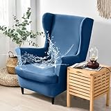 Protection Complète: nos housses de diapositives de chaise à dos d'aile durables sont entièrement recouvertes pour protéger votre chaise à dos d'aile dans toutes les directions. Si vous avez un animal de compagnie mignon à la maison, cela protégera votre garde - corps des griffures de votre animal de compagnie. 360° Protégez votre chaise de la poussière, des éclaboussures, des taches et de l'usure quotidienne. C'est aussi une belle décoration qui s'intègre facilement dans votre.