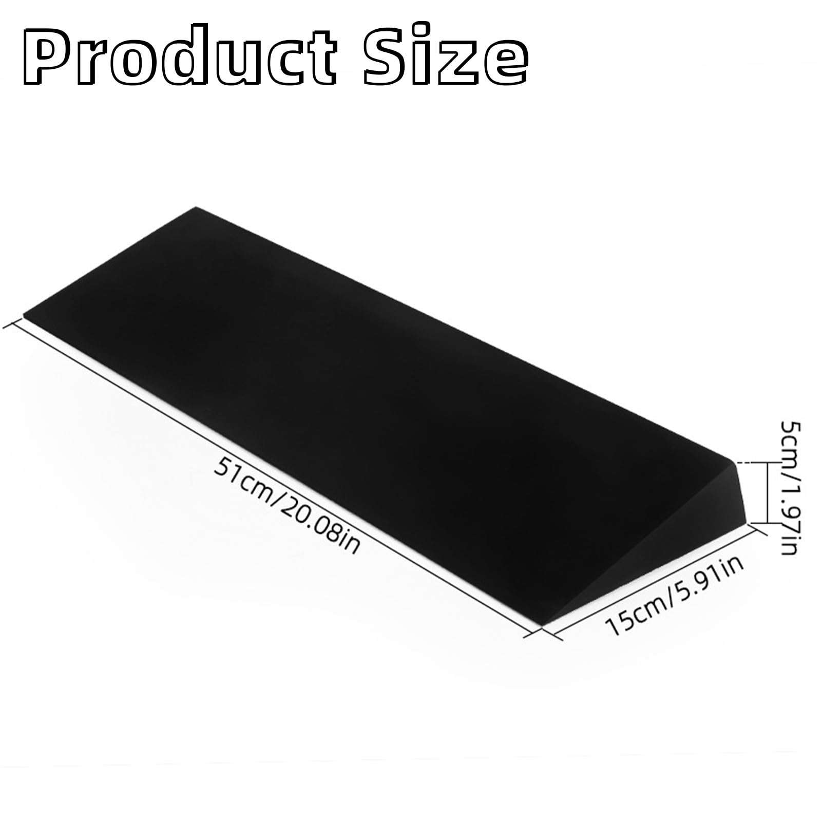 High Density Foam Yoga Wedge, EVA Slant Board for Calf Stretching, Pilates, Squats Exercise and Physical Therap, Supportive Cushion for Back, Hips, Knees Pad, Wrist
