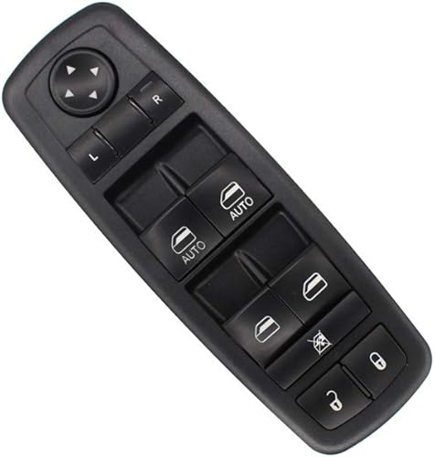 XtremeAmazing Interruptor de ventana principal delantero izquierdo 68231805AA para Dodge Charger 200 300 Ram 4 puertas 2011-2017