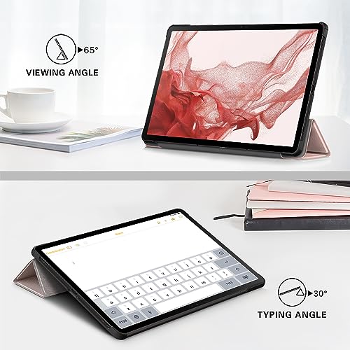 Protection Galaxy Tab S9+ Plus 12.5 2023 SM-X810 étui tablette rose - 3