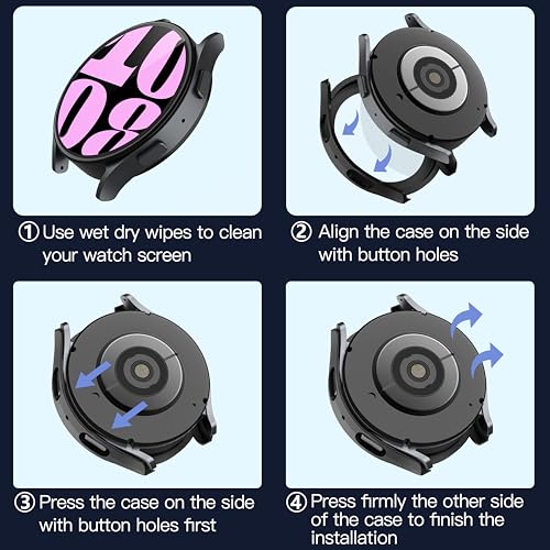 Image of Misxi Case with Screen Protector for 40mm Galaxy Watch 6