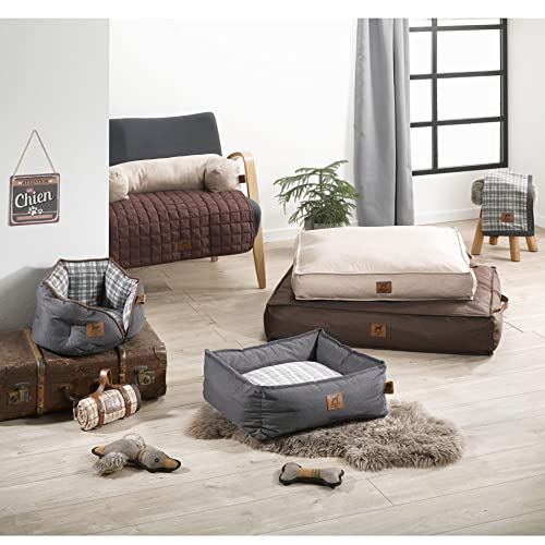 Plaid Polyester 100 x 70 cm Héritage Gris couverture d'appoint douce - 4