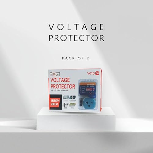 Miniatura 2 de GIDEON 2 protectores de sobretensiones de EE. UU. Protector de voltaje ajustable para refrigerador aire acondicionado 220V 4400W20A Una toma en la