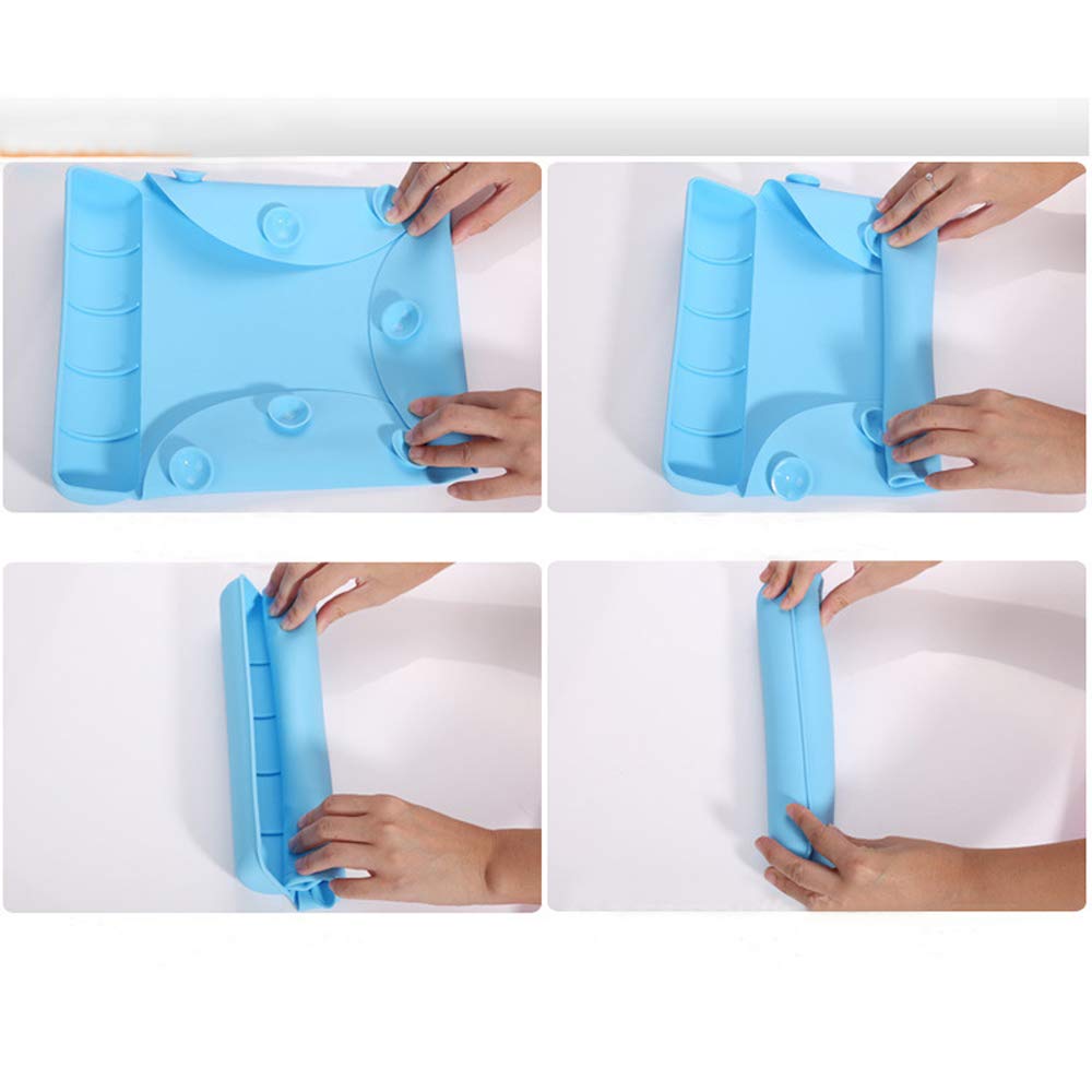 Set Table Bébé Sans Bpa 2 Sets De Table Silicone Bébé - Antidérapants Et Lavables - Rose Et Bleu Protection Table Enfant Repas Set Table Bébé Sans Bpa 2 Sets De Table Silicone Bébé - Antidérapants Et Lavables - Rose Et Bleu Protection Table Enfant Repas