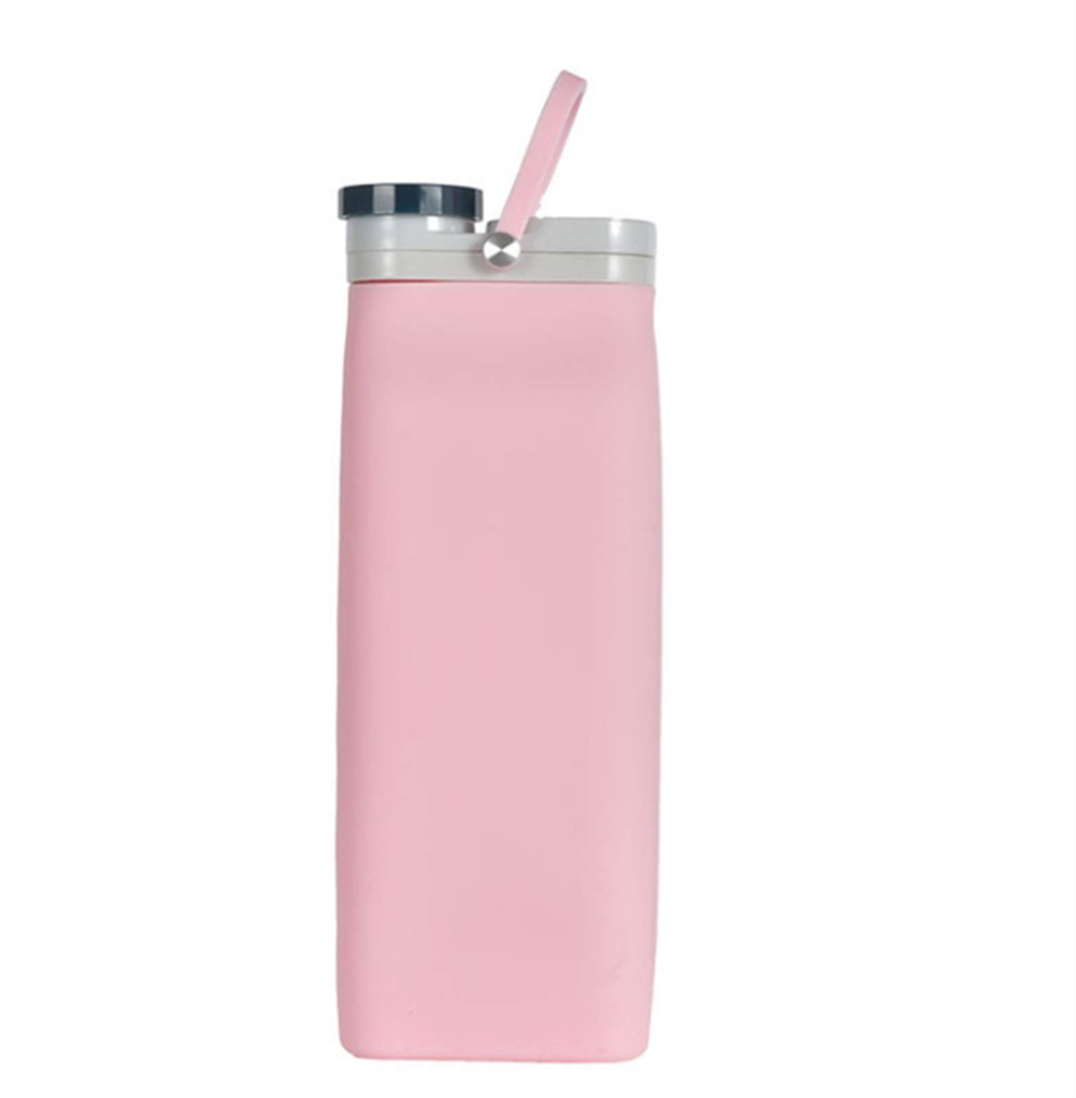 Tazza d'Acqua Pieghevole in Silicone da 600 ml, Borraccia Portatile per Sport all'Aria Aperta, Borraccia per Il Latte di Grande capacità, Borraccia Pieghevole