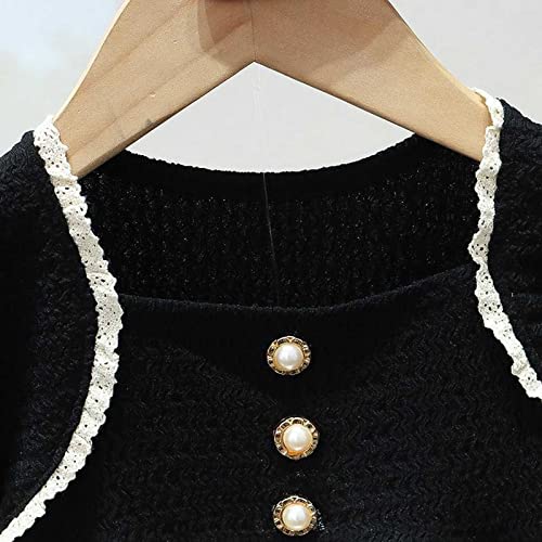 Vestido feminino de princesa de malha de bolinhas com manga bolha para meninas (verde, 80)