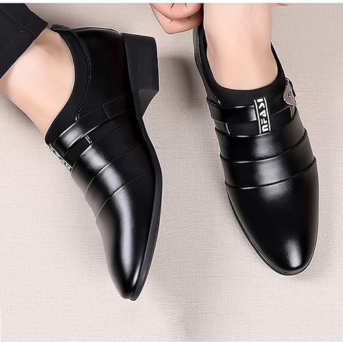 Mens Dress Loafers Shoes Formal Stylish Driving Loafers Slip On Casual Shoes with Buckle Suitable for Daily, Business & Wedding Party3