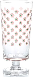 アデリアレトロ 脚付きグラス 日本製 コップ グラス ガラス 昭和 レトロ 化粧箱入り 懐かし かわいい 女性 人気 プレゼント ギフト (さくら草)