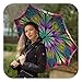 Designer Fashion Reverse Umbrella - Windproof Double Layer Inverted Umbrella - Self Stand Upside Down Umbrella Dragonfly Design - Inside Out Umbrella for Car - Vented Umbrella for Women