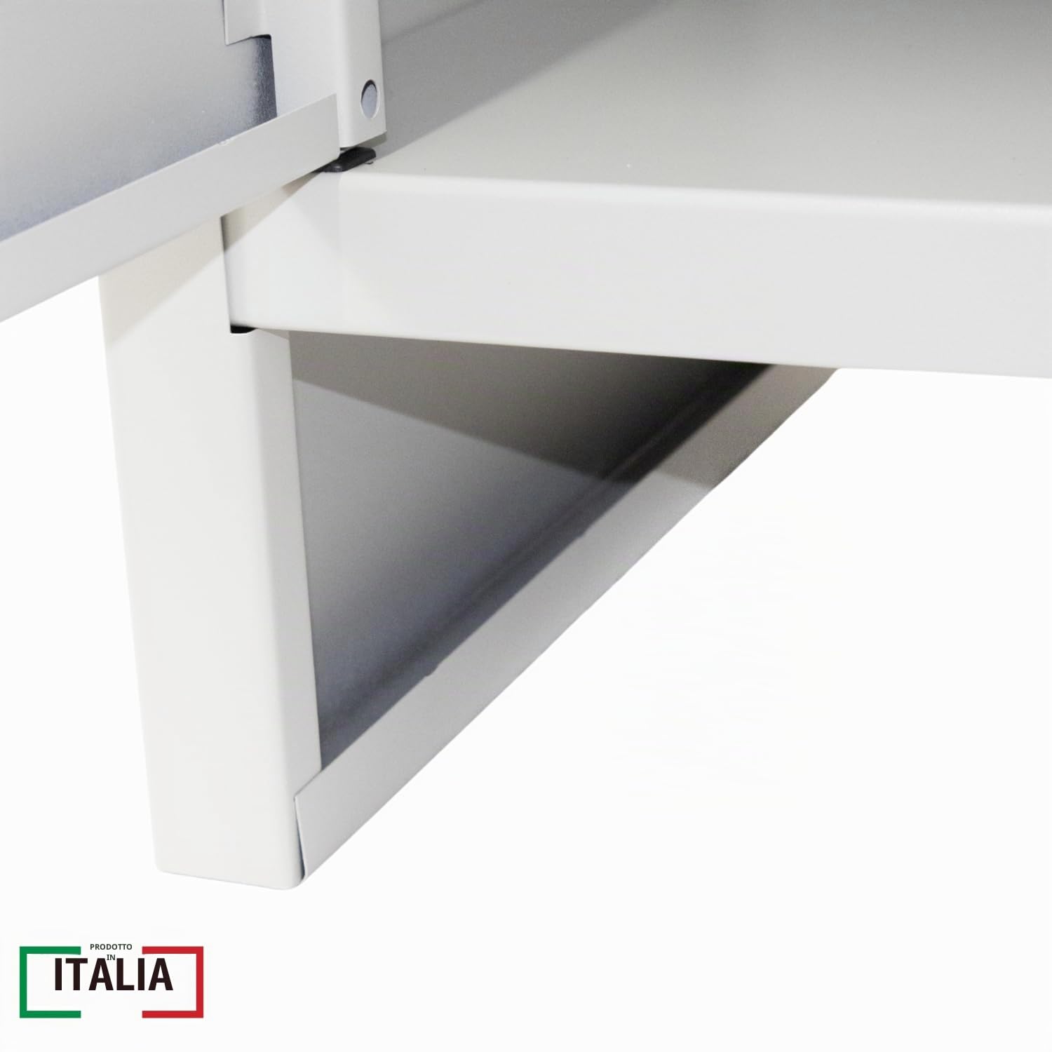 OWIJI Armadio in Metallo Armadietto 2 Ante Grigio Premium Quality Made in Italy Archivio Documenti 80 x 40 x 80 cm Serratura Doppia Chiave Ripiano Regolabile Casa Ufficio Garage Mobile Ufficio