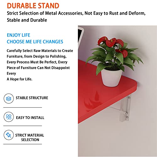 Postes de travail rabattables et bureau d'ordinateur pliable mural