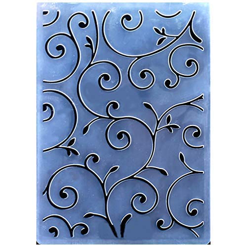 Kwan Crafts Sprout Leaves Kunststoff-Prägeschablonen für Kartengestaltung, Scrapbooking und andere Papierbastelarbeiten, 10,4 x 14,9 cm Cover