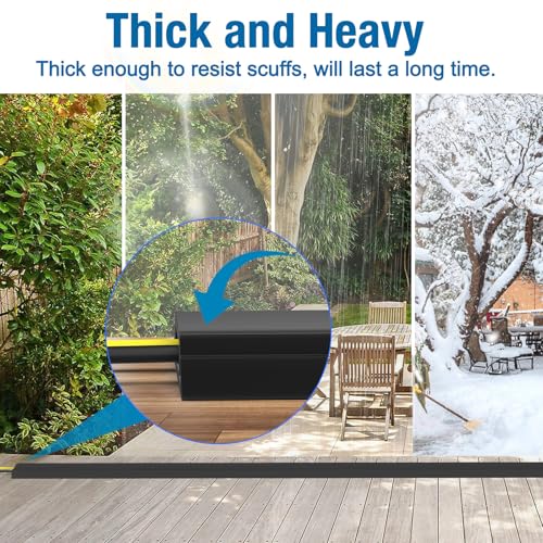 Image of Eapele 10 ft Floor Cord Cover Heavy Duty Cable Protector, Easy to Unroll, Prevent Trip Hazard for Home Office or Outdoor Settings (Black - 2pcs)