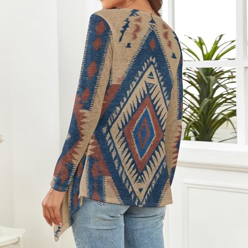 MoBlinko Orange White Splash Women Cardigan Sweater Knitted Open Front Cardigan Sweaters for Women Lightweight Draped Ruffles2