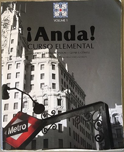 Anda! Curso Elemental - SDSU Custom Edition 1323040978 Book Cover