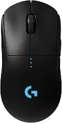 Mouse Gamer Sem Fio Logitech G PRO Wireless com Tecnologia LIGHTSPEED, RGB LIGHTSYNC, Design Ambidestro, 8 Botões Programáveis, Sensor HERO 25K e Bateria Recarregável - Compatível com POWERPLAY