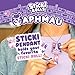 Sticki Rolls x Aphmau Pendant & Bracelet Set, Limited Edition, Includes 120 Stickers, Holographic Aphmau Pendant & Bracelet, Collectible Kawaii Fun!