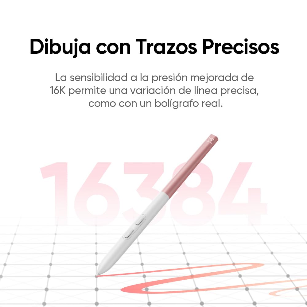 XPPen Artist 12 3rd Tableta Gráfica con Pantalla FHD 16K Niveles | Tableta Gráfica Dibujo Digital Profesional de 12 Pulgadas con Lápiz Chip Inteligente X4 y 2 Diales y Soprte Plegable(Rosa)