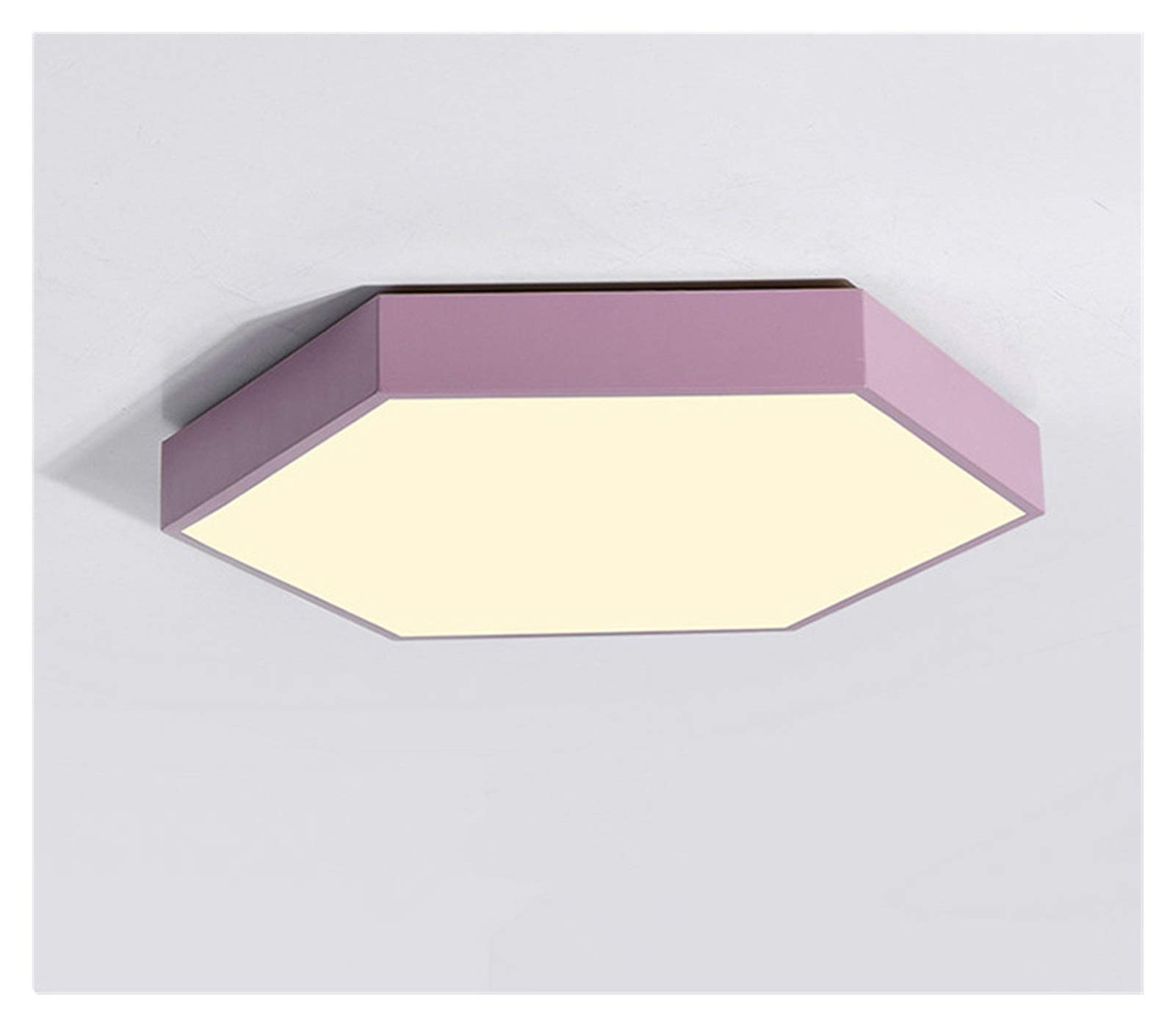 Luminaire plafonnier de prestige géométrique en fer forgé rose 50cm