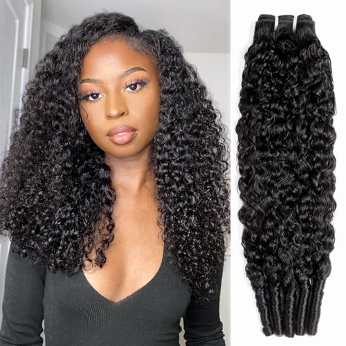 Bundles Human Hair 3C4A Spiral End Quick Burmese Curly Water