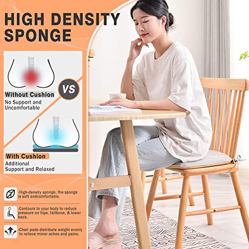 Coussin de chaise lot de 2 déhoussable à fermeture éclair - 6