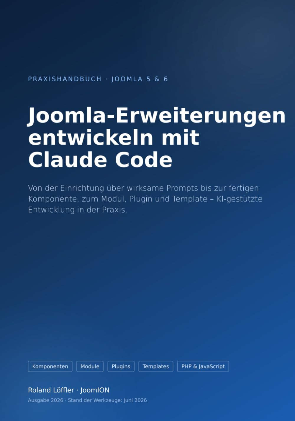 Joomla‑Erweiterungen entwickeln mit Claude Code: Von der Einrichtung über wirksame Prompts bis zur fertigen Komponente, zum Modul, Plugin und Template – KI‑gestützte Entwicklung in der Praxis.
